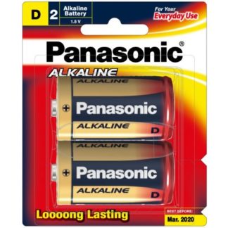 Panasonic Alkaline Size D Batteries 2pk