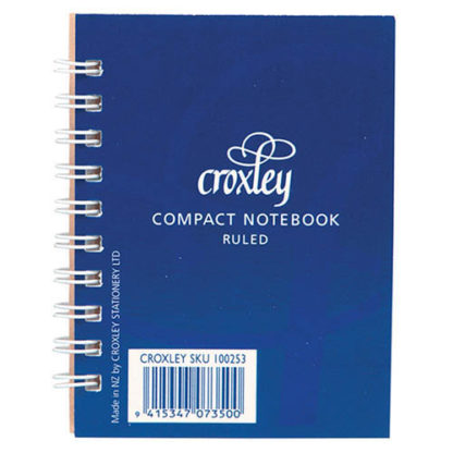 Croxley Notebook Pocket Side Opening Blue