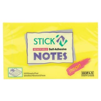 Stick'N Note 76X76mm 400 Sheet Rainbow Neon