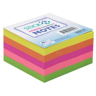 Stick'N Magic Cube 76X101mm 280 Sheet Neon Rainbow