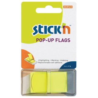 Stick'N Pop Up Flags Green Neon 45X25mm 50 Sheets