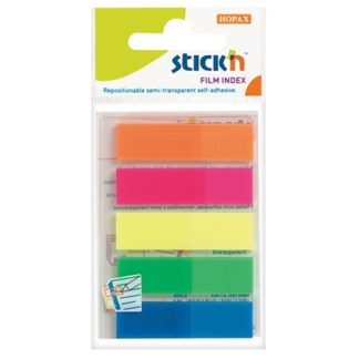 Stick'N Film Index Flags Neon 45X12mm 125 Flags 5 Colours