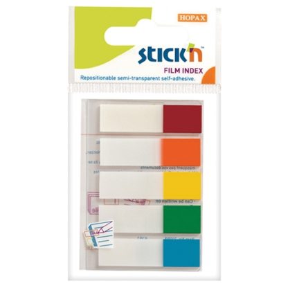 Stick'N Film Index Flags Neon Tips 45X12mm 100 Flags 5 Col