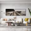 Hicks Bay Wharf East Cape Framed Canvas Art 60"x20"
