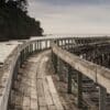 Hicks Bay Wharf East Cape Framed Canvas Art 60"x20" - Image 2