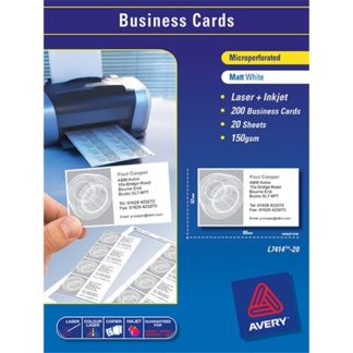Avery Business Cards L7414-20 Inkjet Laser