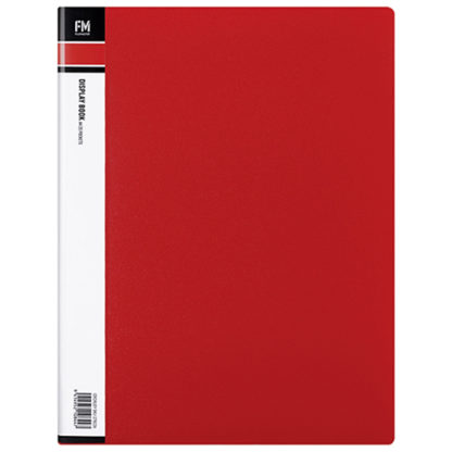 FM Display Book A4 Red 20 Pocket