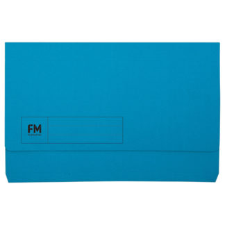 FM Document Wallet Blue Foolscap