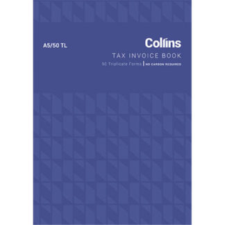 Collins Tax Invoice A5/50TL - No Carbon