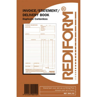 Rediform Book R/Inv/D2 Invoice Statement Delivery