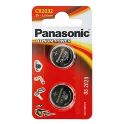 Panasonic Lithium 3v Battery CR2032 2pk