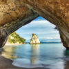 Cathedral Cove NZ Fine Art Acrylic Print 20x20 - Image 2