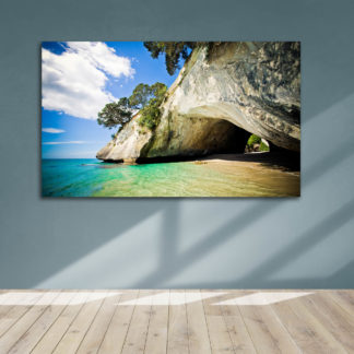 Taranaki Sunset Framed Canvas Art 30"x22"