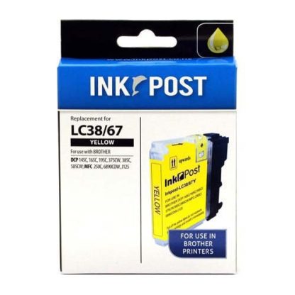 InkPost for Brother LC67 & LC38 Yellow
