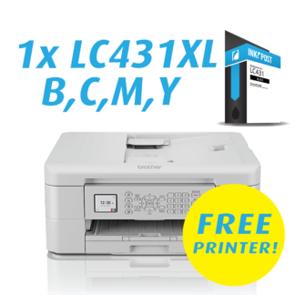 Buy 1xSet InkPost LC431XL's & get Brother MFC-J1010DW