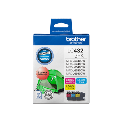 Brother Ink LC432 CMY Pack