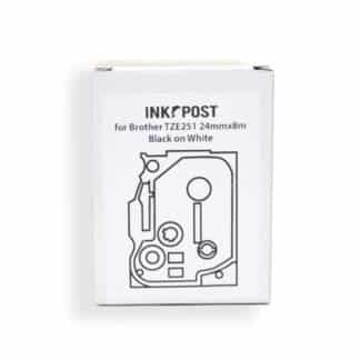 Inkpost for Brother TZE251 24mmx8m Black on White