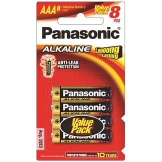 Panasonic Alkaline AAA Batteries 8pk