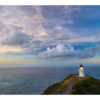 Lighthouse Cape Reinga Framed Canvas Art 40"x17"