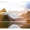 Milford Sound Framed Canvas Art 52"X19"