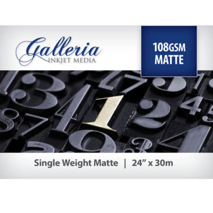 Galleria Matte Paper 108gsm 24 inch roll