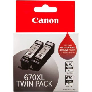 Canon PGI670XL Black Ink Twin Pack