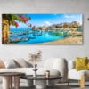 Castellammare del Golfo Framed Canvas Art 56"x21" - Image 2