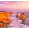 Twelve Apostles , Australia Framed Canvas Art 56"x21"