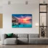 Moorea, the South Pacific Ocean. Framed Canvas Art 32"x23" - Image 2