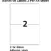 Inkpost Adhesive Label 210mmx148 2UP 100PK - Image 2