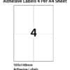 Inkpost Adhesive Label 105mmx148mm 4UP 100PK - Image 2