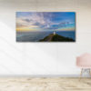 Lighthouse Cape Reinga Framed Canvas Art 40"x17" - Image 2
