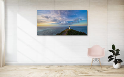 Lighthouse Cape Reinga Framed Canvas Art 40"x17"