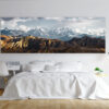 Mountains Framed Canvas Art 70"x24"