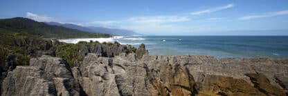 Punakaiki Pancake Rocks Framed Canvas Art 60"x20"