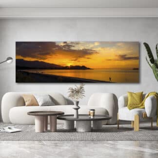Raglan Sunset Framed Canvas Art 60"x20"
