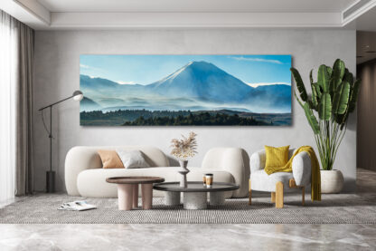 Tongariro Ruapehu Framed Canvas Art 60"x20"